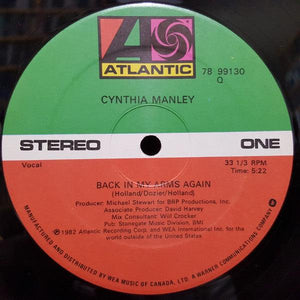 Cynthia Manley - Back In My Arms Again 1982 - Quarantunes