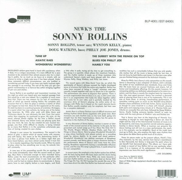 Sonny Rollins - Newk's Time 2015 - Quarantunes