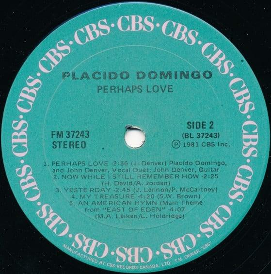 Placido Domingo with John Denver - Perhaps Love 1981 - Quarantunes