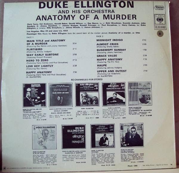 Duke Ellington - Anatomy Of A Murder (Soundtrack) - 1971 - Quarantunes