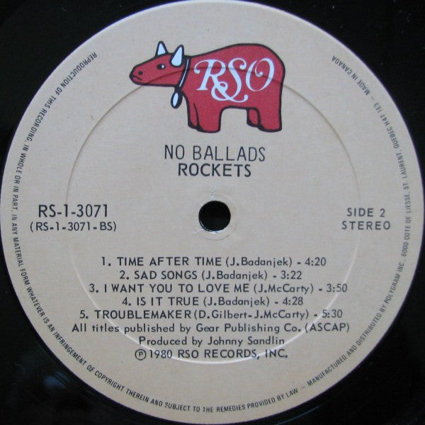 The Rockets (5) - No Ballads