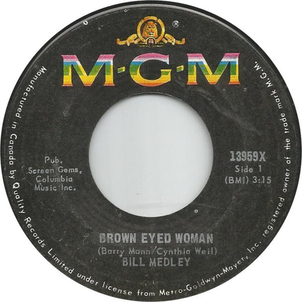 Bill Medley - Brown Eyed Woman
