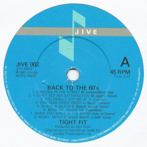 Tight Fit - Back To The 60's - 1981 - Quarantunes