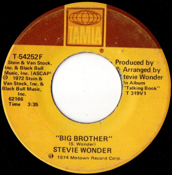 Stevie Wonder - You Haven't Done Nothin / Big Brother