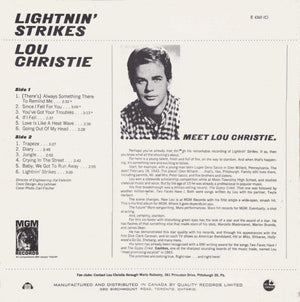 Lou Christie - Lightnin' Strikes 1966 - Quarantunes