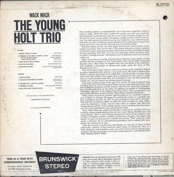 Young Holt Trio - Wack Wack - Quarantunes