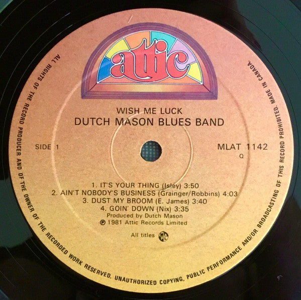 Dutch Mason Blues Band - Wish Me Luck