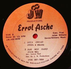 Errol Asche - Jam Meh Hard/Soca Dread 1988 - Quarantunes
