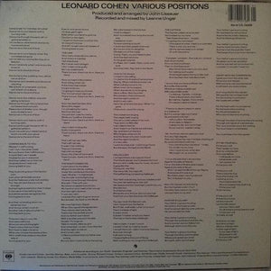 Leonard Cohen - Various Positions 1985 - Quarantunes