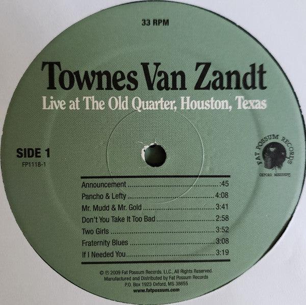 Townes Van Zandt - Live At The Old Quarter, Houston, Texas (2 x LP) 2016 - Quarantunes
