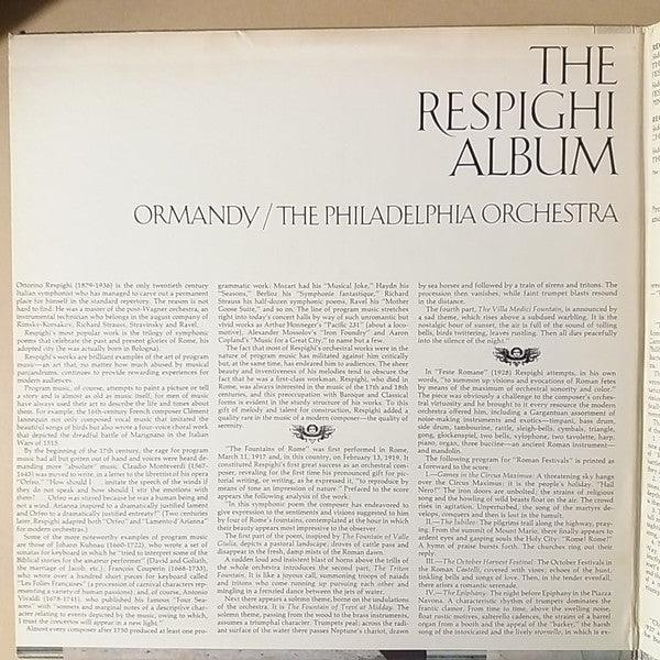 Respighi|Ormandy|The Philadelphia Orchestra - Respighi Album: Five Great Tone Poems 1973 - Quarantunes