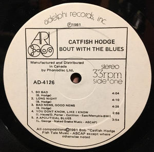 Catfish Hodge - Bout With The Blues 1981 - Quarantunes