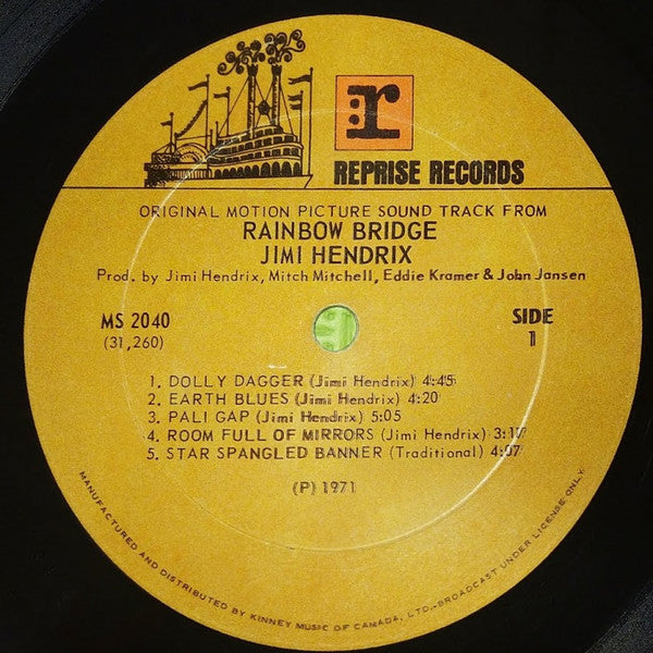 Jimi Hendrix - Rainbow Bridge - Original Motion Picture Sound Track
