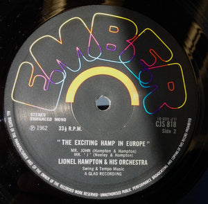Lionel Hampton And His Orchestra - The Exciting Hamp In Europe In Person