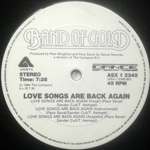 Band Of Gold - Love Songs Are Back Again - 1984 - Quarantunes