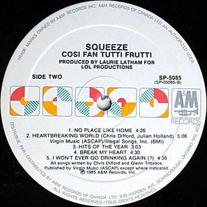 Squeeze - Cosi Fan Tutti Frutti - 1985 - Quarantunes