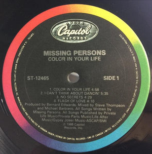 Missing Persons - Color In Your Life 1986 - Quarantunes