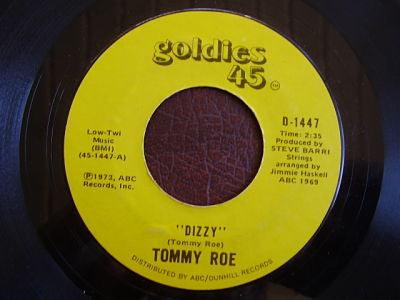 Tommy Roe - Dizzy / Hooray For Hazel - Quarantunes