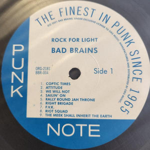 Bad Brains - Rock For Light (punk note) 2022 - Quarantunes
