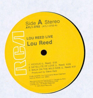 Lou Reed - Lou Reed Live - Quarantunes