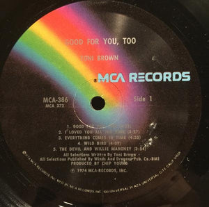 Toni Brown - Good For You,Too 1974 - Quarantunes