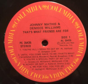 Johnny Mathis|Deniece Williams - That's What Friends Are For 1978 - Quarantunes