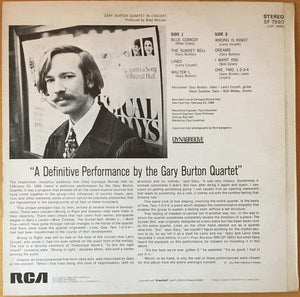 Gary Burton Quartet - Gary Burton Quartet In Concert - 1968 - Quarantunes