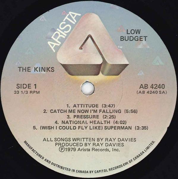 The Kinks - Low Budget - 1979 - Quarantunes