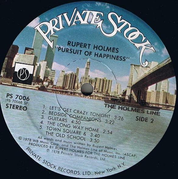 Rupert Holmes - Pursuit Of Happiness 1978 - Quarantunes