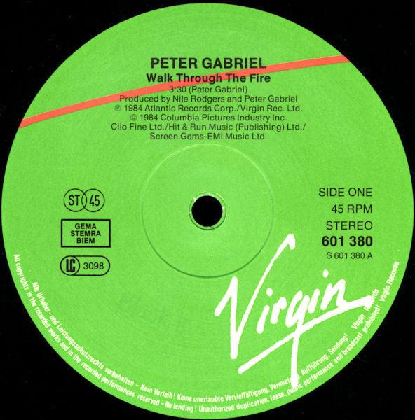 Peter Gabriel - Walk Through The Fire - 1984 - Quarantunes