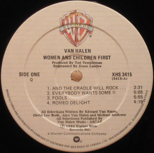 Van Halen - Women And Children First