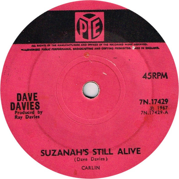 Dave Davies - Suzanah's Still Alive