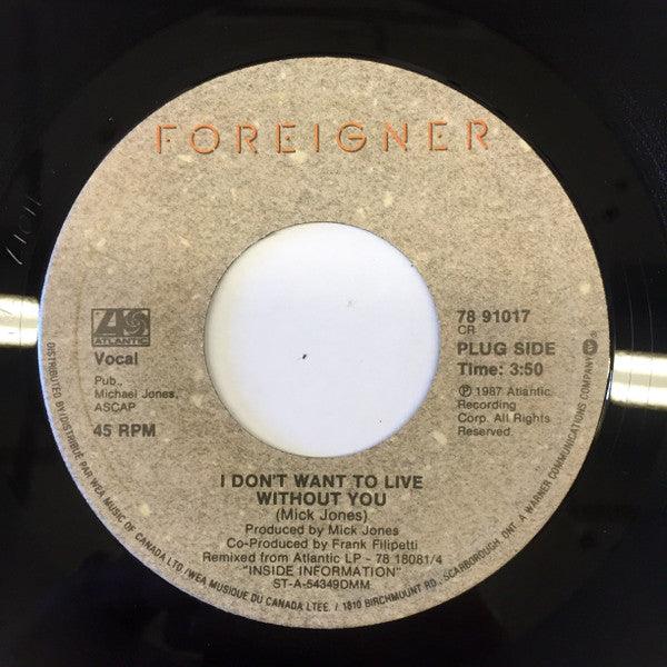 Foreigner - I Don't Want To Live Without You 1988 - Quarantunes