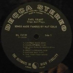 Earl Grant - Sings And Plays Songs Made Famous By Nat Cole 1966 - Quarantunes
