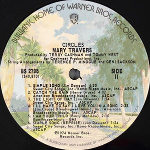 Mary Travers - Circles - 1974 - Quarantunes