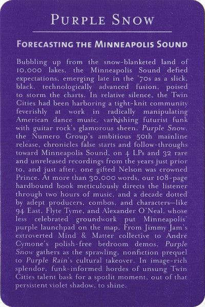 Various - Purple Snow: Forecasting The Minneapolis Sound (4 x LP + Book) 2013 - Quarantunes
