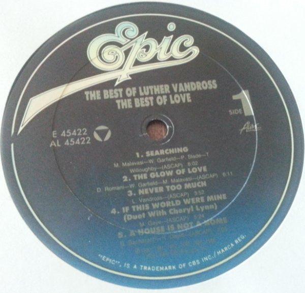 Luther Vandross - The Best Of Love (2 x LP, excellent) 1989 - Quarantunes