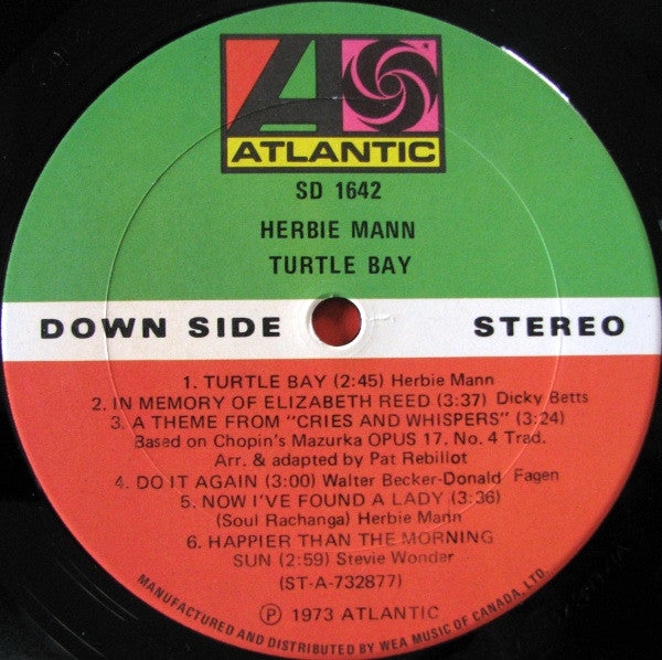 Herbie Mann - Turtle Bay