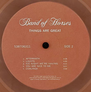 Band Of Horses - Things Are Great (rust vinyl) 2022 - Quarantunes