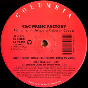 C + C Music Factory - Keep It Comin' (Dance Till You Can't Dance No More!) - 1992 - Quarantunes