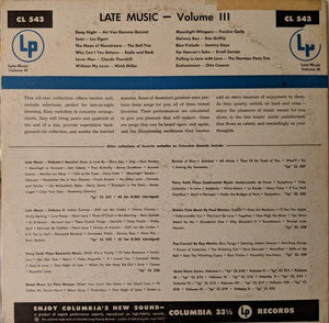 Various - Late Music Vol. III 1954 - Quarantunes