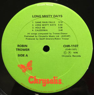 Robin Trower - Long Misty Days 1976 - Quarantunes