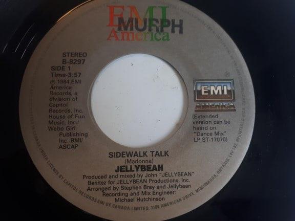 John "Jellybean" Benitez - Sidewalk Talk / The Mexican - 1984 - Quarantunes