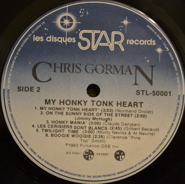 Chris Gorman (2) - My Honky Tonk Heart