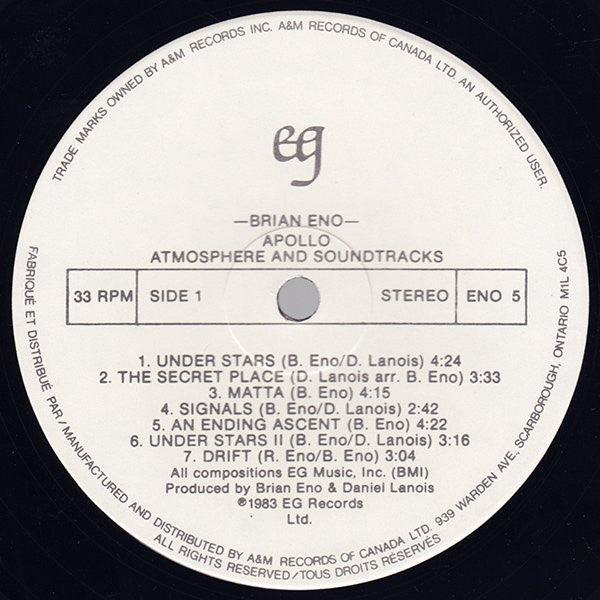 Brian Eno - Apollo (Atmospheres & Soundtracks) - 1983 - Quarantunes