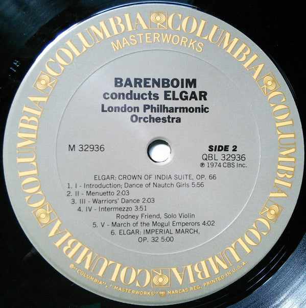 Daniel Barenboim - The Five Pomp & Circumstance Marches / Imperial March / Crown Of India Suite