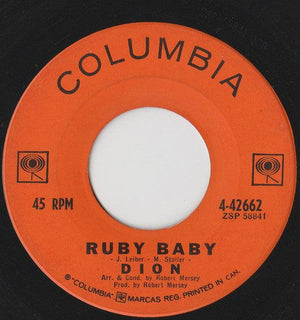 Dion - Ruby Baby 1962 - Quarantunes