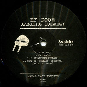 MF Doom - Operation: Doomsday (2 x LP, bent corner) 2013 - Quarantunes