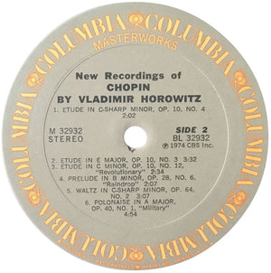 Vladimir Horowitz - New Recordings Of Chopin