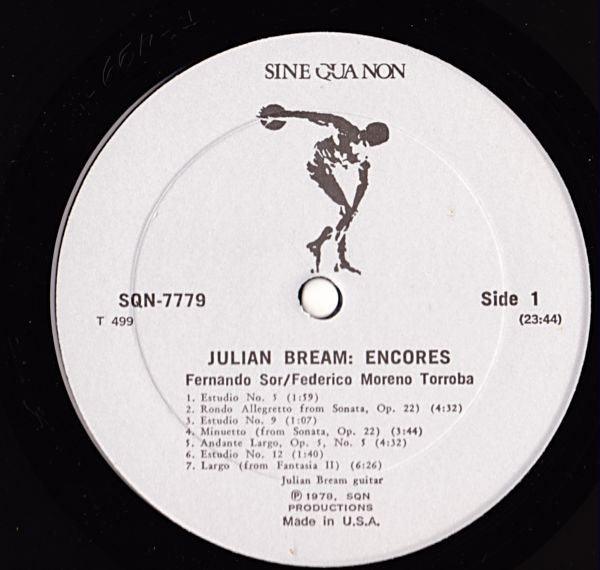 Julian Bream - Encores 1978 - Quarantunes